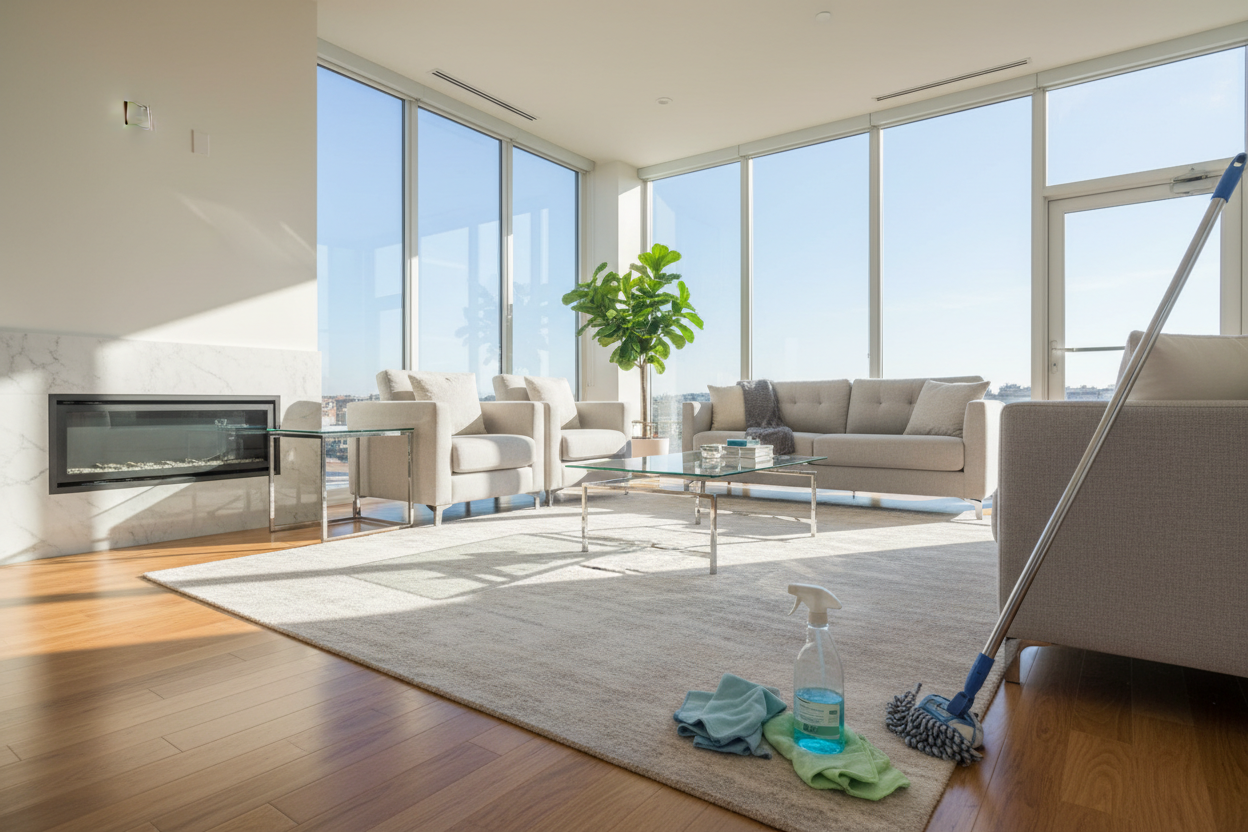 generate me a home cleaning image